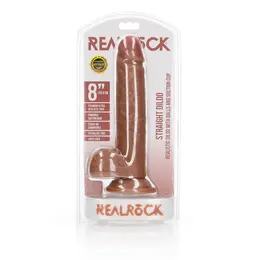 RealRock Model 8 Ravna anatomska intimna mašina sa usisnom čašicom 20.5cm