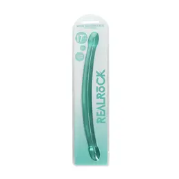 RealRock Crystal Clear Intimni Dvostrani Model 42 cm Transparentan