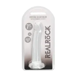 REALROCK Crystal Clear Model 7 - Nerealistični Intimni Uređaj sa Usisnom Čašom 17 cm