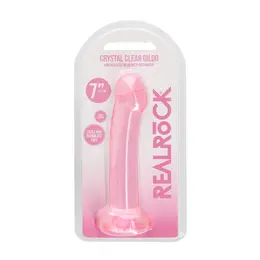 REALROCK Crystal Clear Intimna Mašina 17 cm sa Usisnom Čašom Transparentna