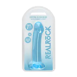 RealRock Crystal Clear 17 cm Model sa Usisnom Čašom - Transparentni Dizajn