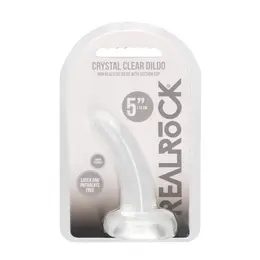 REALROCK Crystal Clear Intimna Mašina sa Usisnom Čašom 11.5cm Transparentna