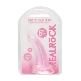 REALROCK Crystal Clear Model 5 - Transparentni Intimni Uređaj sa Usisnom Čašom 11.5 cm