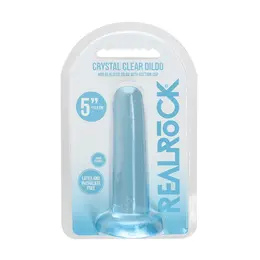 REALROCK Crystal Clear Intimna Mašina 13.5 cm sa Usisnom Bazom Transparentna