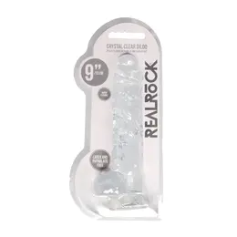 RealRock Crystal Clear Intimni Model sa Usisnom Čašom 25cm Transparentni