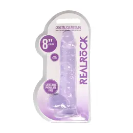 RealRock Crystal Clear 21cm Transparentni Model sa Čvrstom Usisnom Bazom