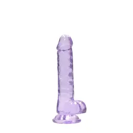 REALROCK Crystal Clear 7in Anatomski Model sa Usisnom Čašom Transparentni