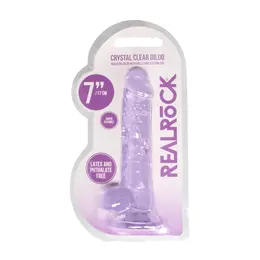 REALROCK Crystal Clear 7in Anatomski Model sa Usisnom Čašom Transparentni