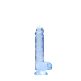 RealRock Crystal Clear 17cm Model sa Usisnom Čašom i Anatomskim Oblikom