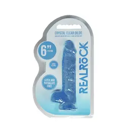 RealRock Crystal Clear 17cm Model sa Usisnom Čašom i Anatomskim Oblikom