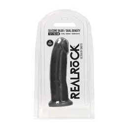 REALROCK Ultra Silicone Model 8 Thermo Reactive, Suction Cup, 20 cm, Black