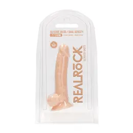 REALROCK Ultra Silicone Intimate Machine with Balls 18cm Black