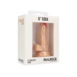 RealRock Model 6 Anatomical Silicone Intimate Device 15cm Skin Tone