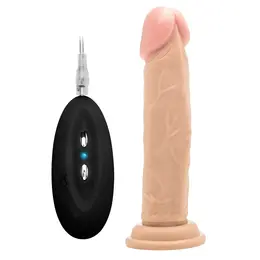 RealRock Vibrirajući Model 8''/20 cm - Anatomski Oblikovan sa Usisnom Bazom