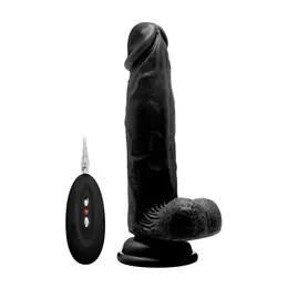 RealRock Vibrating Anatomski Model 20 cm sa Vakumskom Podlogom - Bež