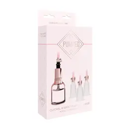 Shots Pumped Intimni Stimulacioni Pump Set Medium-Large, 3 Čaše
