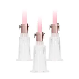 EasyToys Klitoralni i Bradavični Usisni Sistem Medium - 3-delnii Pump Set