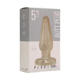 Glas Classic Glass Plug 13 cm - Borosilicate, Tapered, Clear