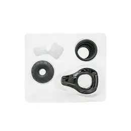 Perfect Fit Premium C-Rings Set - Silikonski izbor, 6 veličina, crna