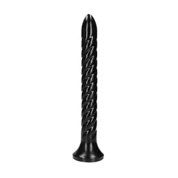 OUCH! Uvijena analna zmija 30 cm fleksibilni intimni trenažer sa usisnom čašicom