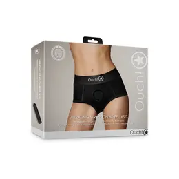 Sincerely Vibrantne Strap-On Gaćice XS/S Crna - Sistem za Punjenje
