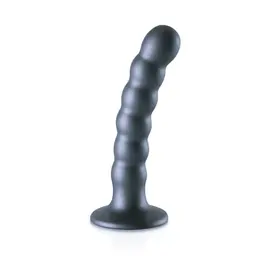 Ouch! Perlasti silikonski G-Spot intimni uređaj 13 cm metalik završna obrada