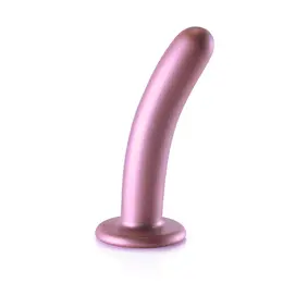 Ouch! Glatki silikonski intimni oblik 14.5 cm metalik ljubičasti model
