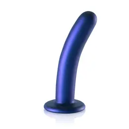 Ouch! Glatki silikonski intimni model metalik 14.5 cm sa usisnom čašicom