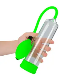 Ouch! Klasični intimni pump koji svetli u mraku, Ergonomski dizajn, Zeleni