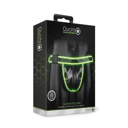 OUCH! Jockstrap sa kopčom L/XL - Podesivi harness koji svetli u mraku
