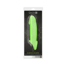 Ouch! Glow in the Dark Flexible Sheath - Thick, Stretchy, Luminous Green
