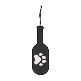 XR Brands Master Series Puppy Paw Paddle Black Flexible Design 32cm