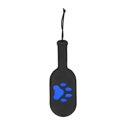 Master Series Puppy Paw Paddle Black Faux Leather 32 cm
