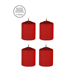 Tease Candles Sinful Set Crveni Pakovanje od 4 Niskotemperaturne Masažne Sveće