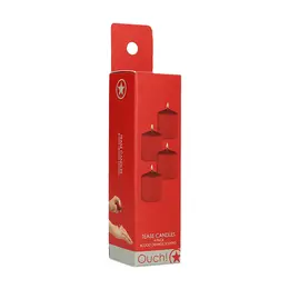 Tease Candles Sinful Set Crveni Pakovanje od 4 Niskotemperaturne Masažne Sveće