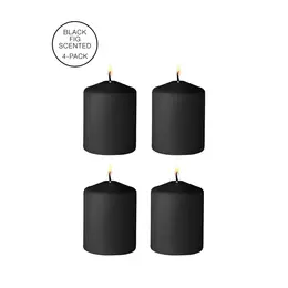 Tease Candles Disobedient Set od 4 Crne - Niskotemperaturni Vosek