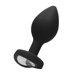 Sinner Gear Dijamantski Srce Model Intimni Plug Regular Silikon Crni