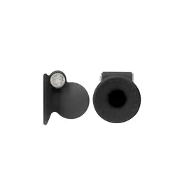 OUCH! Vibrating Nipple Pumps Set - Silicone & ABS, 10,000 RPM, Black