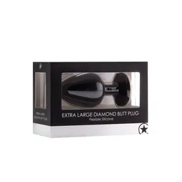 Sinner Gear Silikonski Intimni Čep Ekstra Veliki sa Dekorativnim Draguljem