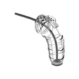 Shots Model 17 Silicone Chastity Cage with Urethral Insert 14 cm Black