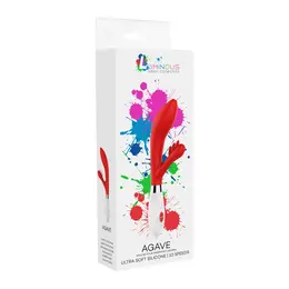 Agave Dual Action Vibrator 10 Modes Silicone Waterproof Purple 23cm