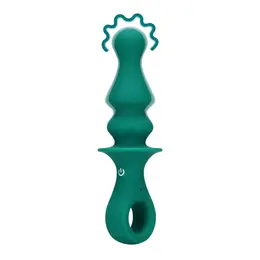 Loveline Peacock Plume analni vibrirajući uređaj, kompaktni silikonski model