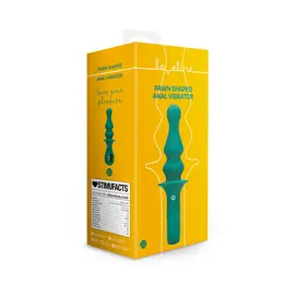 Loveline Peacock Plume analni vibrirajući uređaj, kompaktni silikonski model