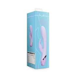 Loveline glatki silikonski Rabbit vibrator Digitalna lavanda dvostruko dejstvo