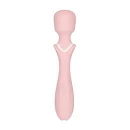 Jiggle Rechargeable Massage Wand, Waterproof, Flexible Silicone, 10 Modes