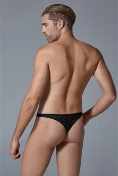 Leg Avenue Leopard Motif Thong S/M - Elastic Comfort Fit