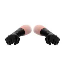 Fist It kratke lateks rukavice uniseks ultra tanke zaštitne crne S/M