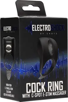 Electroshock E-Stimulation Intimate Ring & C-Spot Stimulator, Black