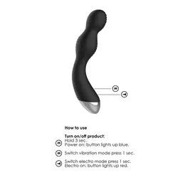 ElectroShock G/P-Spot Silikonski Stimulator Crni Bežični daljinski IPX7