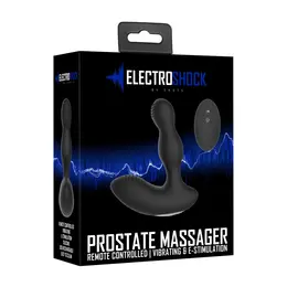 Shots ElectroShock Prostata Masažer Crni Dvostruki motor Silikon Daljinski
